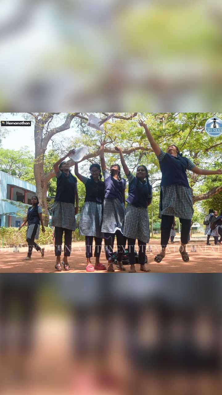 SEE PICS: Students celebrate the completion of 12th board exams in Egmore