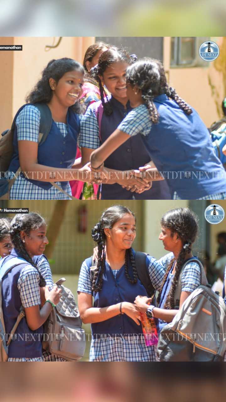 SEE PICS: Students celebrate the completion of 12th board exams in Egmore