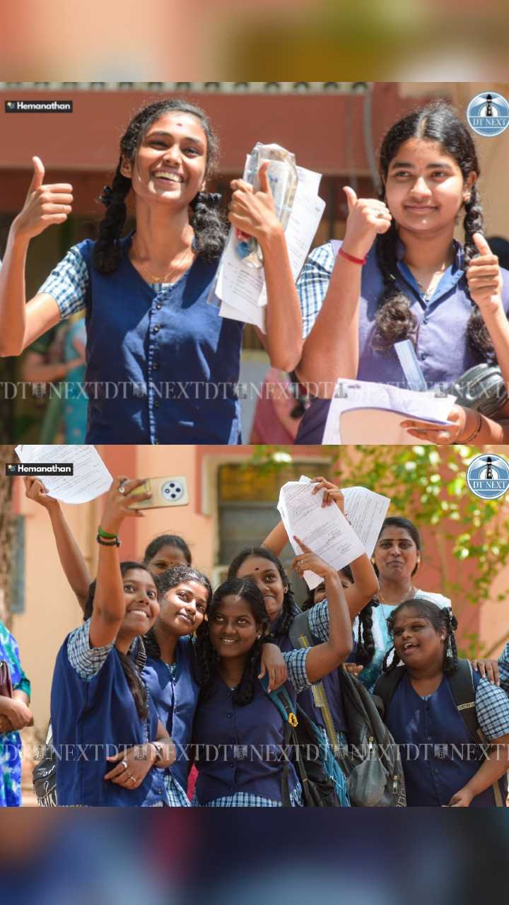 SEE PICS: Students celebrate the completion of 12th board exams in Egmore