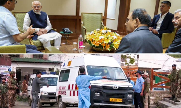 Pahalgam terror attack: PM Modi holds meeting with NSA, foreign minister at Delhi airport
