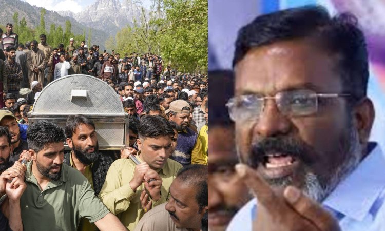 VCK leader Thol Thirumavalavan strongly condemns terror attack in Pahalgam VCK leader Thol Thirumavalavan strongly condemns terror attack in Pahalgam