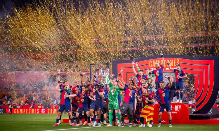 Barcelona edges Real Madrid in extra time to win Copa del Rey final Barcelona edges Real Madrid in extra time to win Copa del Rey final