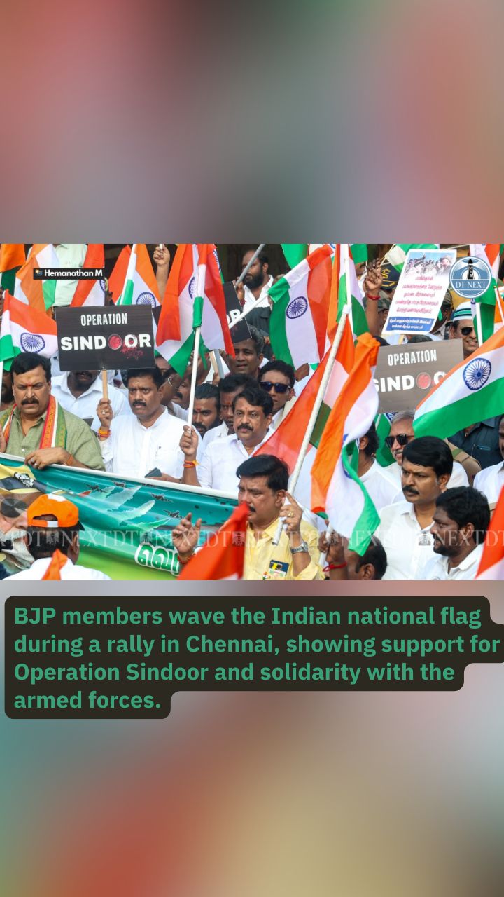 BJP Holds Chennai Rally Backing Operation Sindoor