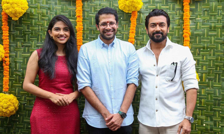 Suriya - Venky Atluri film launches with pooja ceremony Suriya - Venky Atluri film launches with pooja ceremony