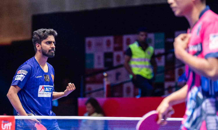 Delhi beats Jaipur Patriots in UTT opener Delhi beats Jaipur Patriots in UTT opener