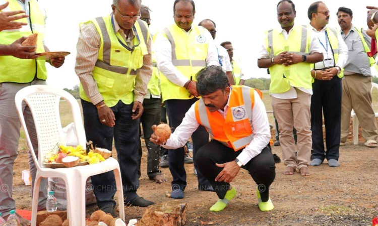 Construction of stormwater canal begins at Chennai Airport to prevent monsoon flooding Construction of stormwater canal begins at Chennai Airport to prevent monsoon flooding