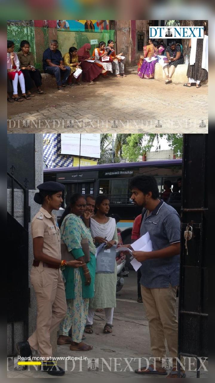 TNPSC and UPSC aspirants appeared for examination at Chennai school