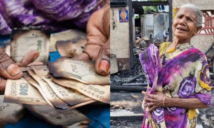 Elderly woman loses home, savings in Karaikal blaze Elderly woman loses home, savings in Karaikal blaze