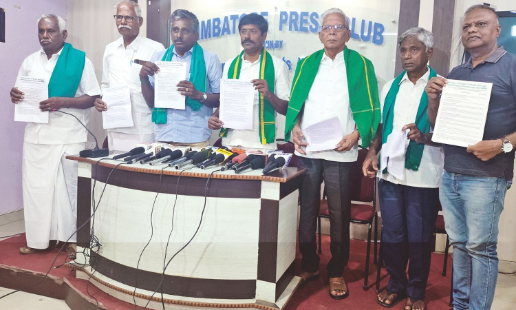 Farmers oppose greenfield road project in Coimbatore Farmers oppose greenfield road project in Coimbatore