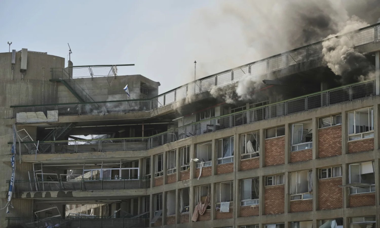 Israel threatens Irans top leader after missiles damage hospital, wound dozens Israel threatens Irans top leader after missiles damage hospital, wound dozens