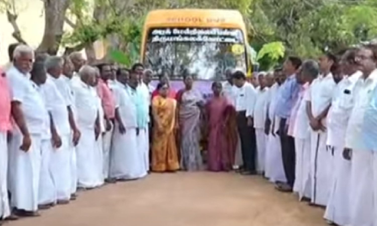 Tamil Nadu: Villagers crowdfund Rs 25 lakh to buy bus for govt school Tamil Nadu: Villagers crowdfund Rs 25 lakh to buy bus for govt school