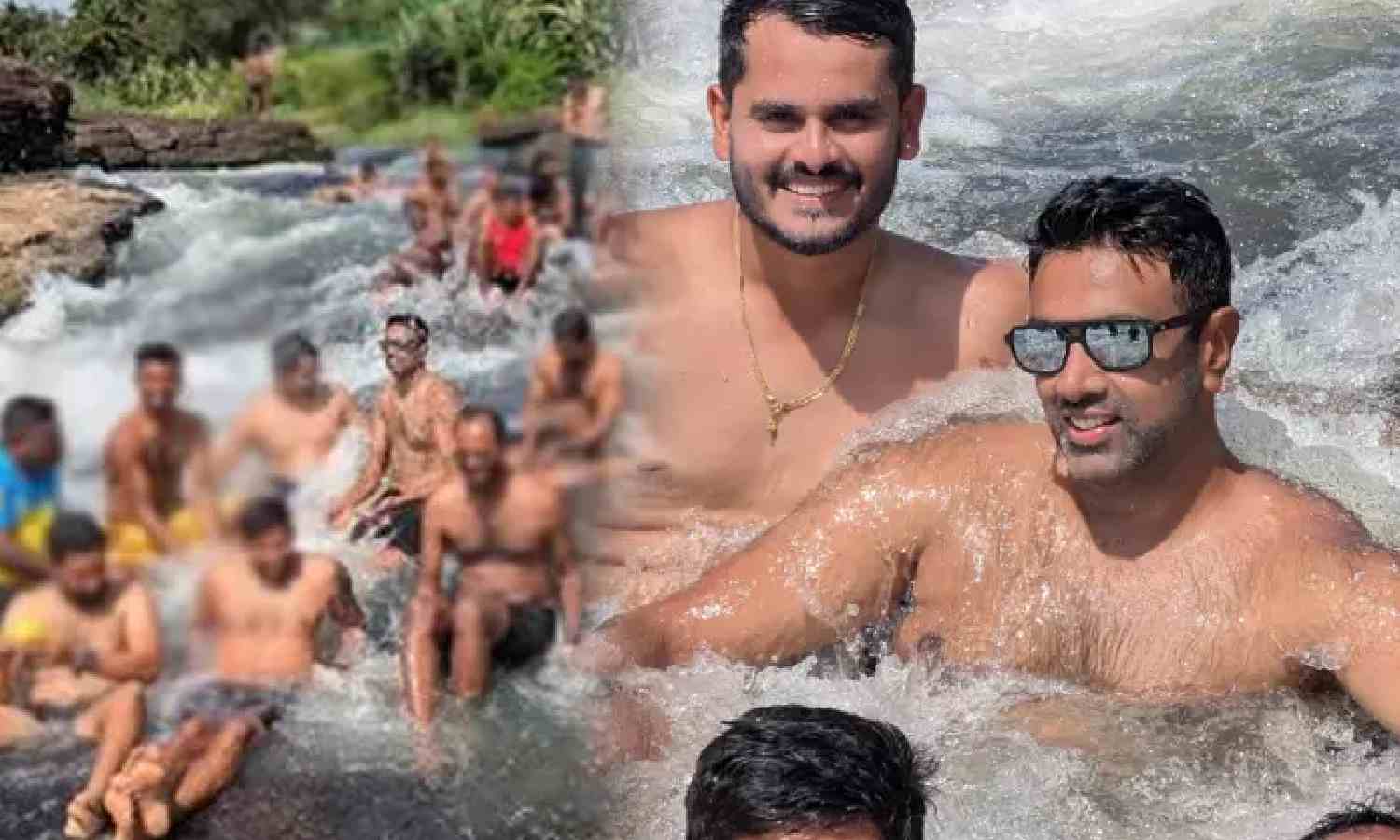Cricketer Ashwin seen bathing in restricted area, locals seek warning board