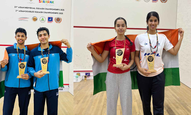 Asian Doubles Squash: India beats Pakistan in mens doubles, sweeps three titles Asian Doubles Squash: India beats Pakistan in mens doubles, sweeps three titles