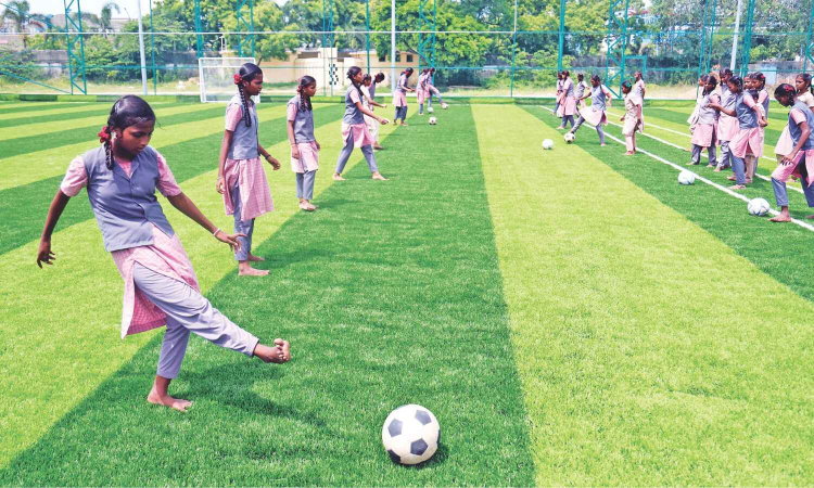 Chennai’s first govt school football turf fields their dreams Chennai’s first govt school football turf fields their dreams