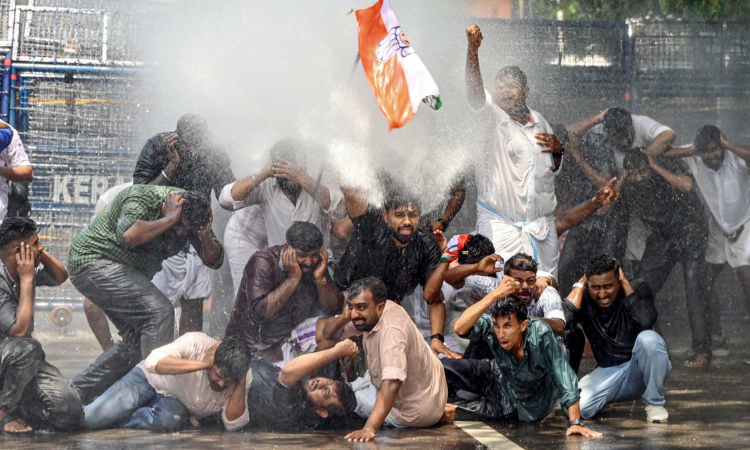 Widespread protests in Kerala seeking Minister Veena Georges resignation Widespread protests in Kerala seeking Minister Veena Georges resignation