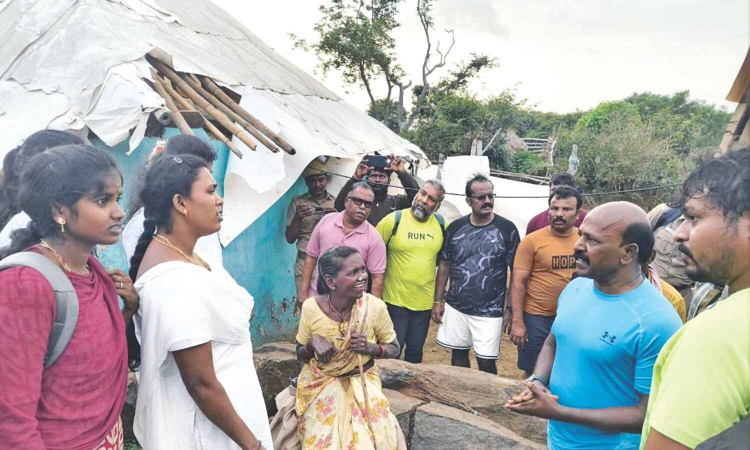 Ma Subramanian treks Krishnagiri hills to inspect medical facilities