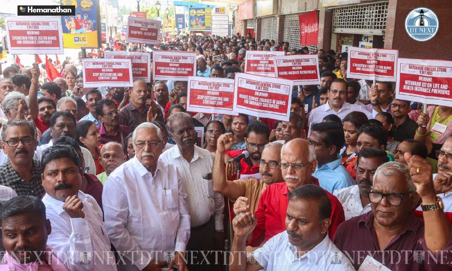 Trade unions’ strike hits Chennai traffic and interstate bus service