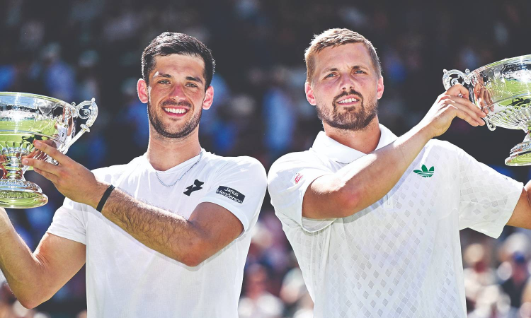 Home Victory: The duo made history by becoming first all-British pair to win mens doubles title for 89 years Home Victory: The duo made history by becoming first all-British pair to win mens doubles title for 89 years
