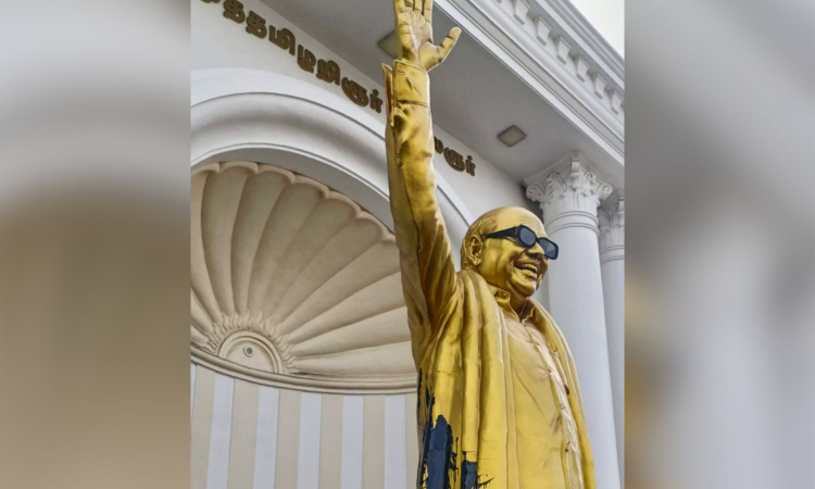 Desecration of MK’s statue in Salem: Left party raises concern over pattern of attacks Desecration of MK’s statue in Salem: Left party raises concern over pattern of attacks
