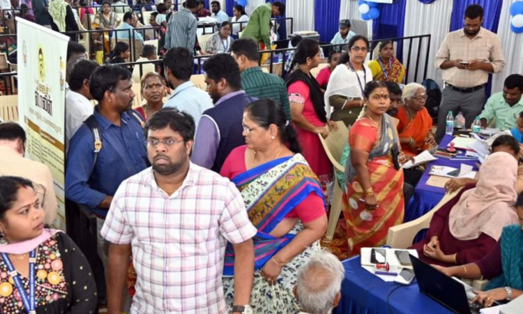 At Ungaludan Stalin camp in Chennai, people pour in with grievances At Ungaludan Stalin camp in Chennai, people pour in with grievances
