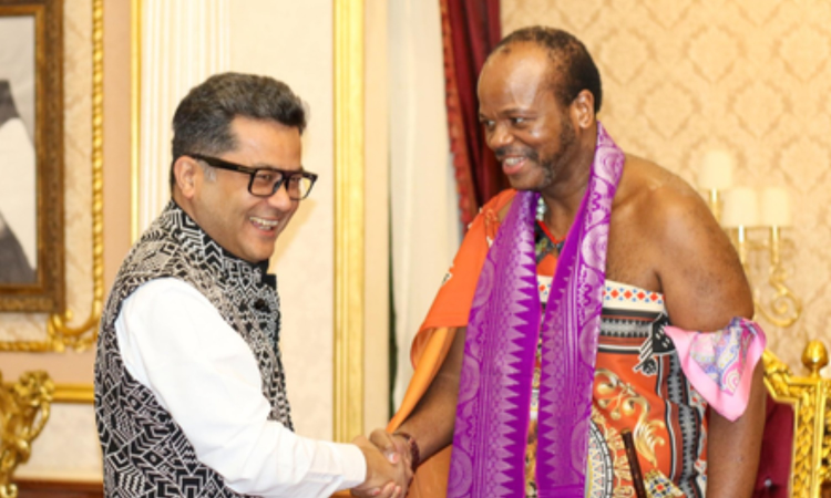 MoS Margherita meets King of Eswatini during his official visit to African nation