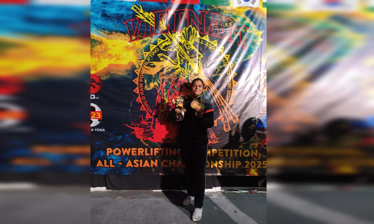 Chennai powerlifter bags gold at Asian Championship Chennai powerlifter bags gold at Asian Championship