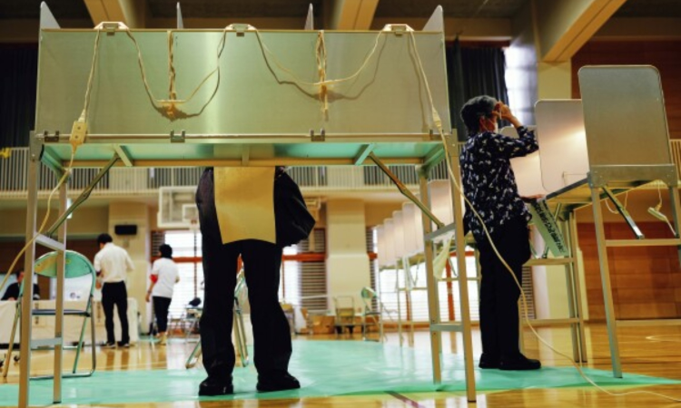 Exit polls show Japans ruling coalition is likely to lose key election Exit polls show Japans ruling coalition is likely to lose key election