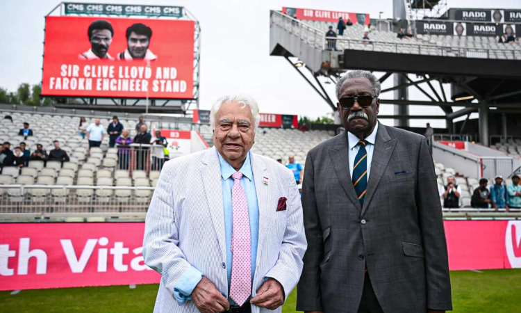 Farokh Engineer, Clive Lloyd honoured with stands at Old Trafford Farokh Engineer, Clive Lloyd honoured with stands at Old Trafford