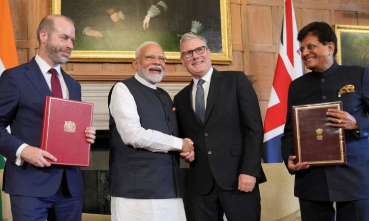 India-UK FTA excludes dairy products, edible oils, apples; secures zero duty on 95 pc agri exports India-UK FTA excludes dairy products, edible oils, apples; secures zero duty on 95 pc agri exports