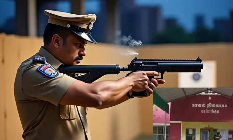 Teen shot at, nabbed for attacking police in Tirunelveli Teen shot at, nabbed for attacking police in Tirunelveli