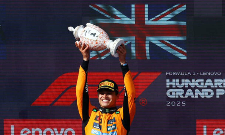 Lando Norris holds off McLaren teammate Oscar Piastri to win Hungarian Grand Prix