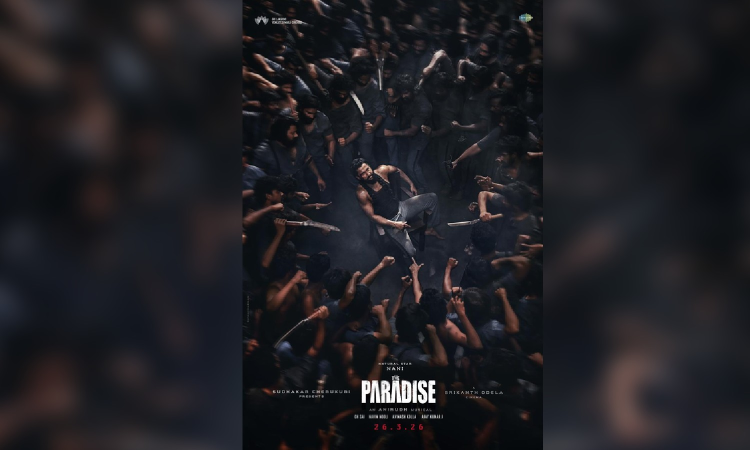 Second poster of Nani from The Paradise released; The world may be against him but Nani will face it alone, says director Odela