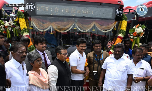 135 electric buses launched at newly renovated Perambakkam bus depot 135 electric buses launched at newly renovated Perambakkam bus depot