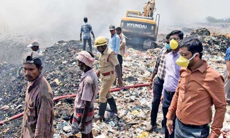 Water around Coimbatores Vellalore dump yard contaminated, finds TNPCB