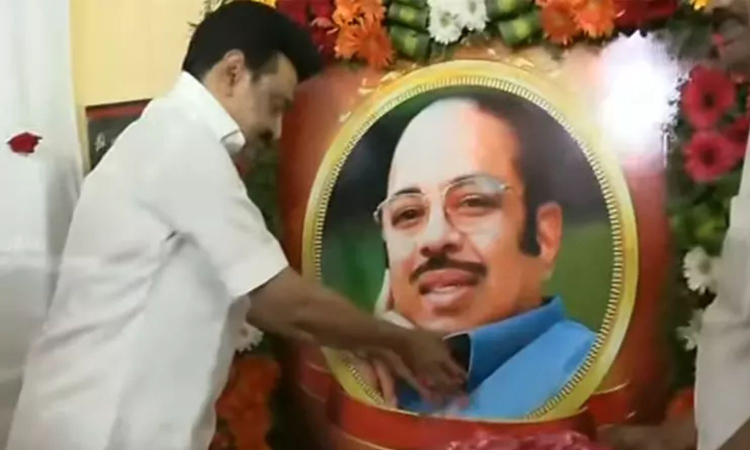 CM Stalin pays tribute to Murasoli Maran on his birth anniversary CM Stalin pays tribute to Murasoli Maran on his birth anniversary