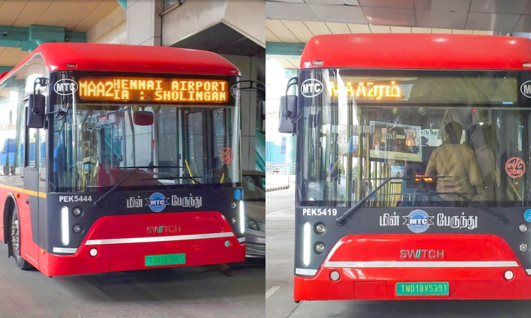 Chennai Airport gets new AC electric bus service to Siruseri