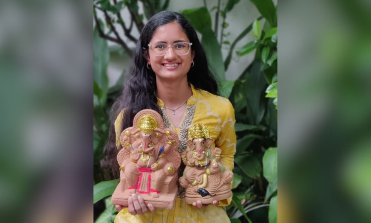Chennai teen crafts eco-friendly Ganesha idols for greener festival Chennai teen crafts eco-friendly Ganesha idols for greener festival