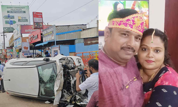 Avadi couple killed after doctor suffers seizure, crashes car into their moped Avadi couple killed after doctor suffers seizure, crashes car into their moped