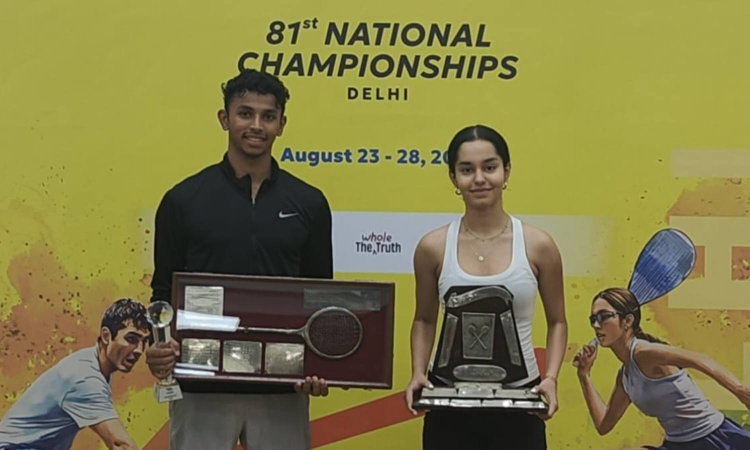 Anahat wins hat-trick of national titles, Velavan bags men’s crown Anahat wins hat-trick of national titles, Velavan bags men’s crown