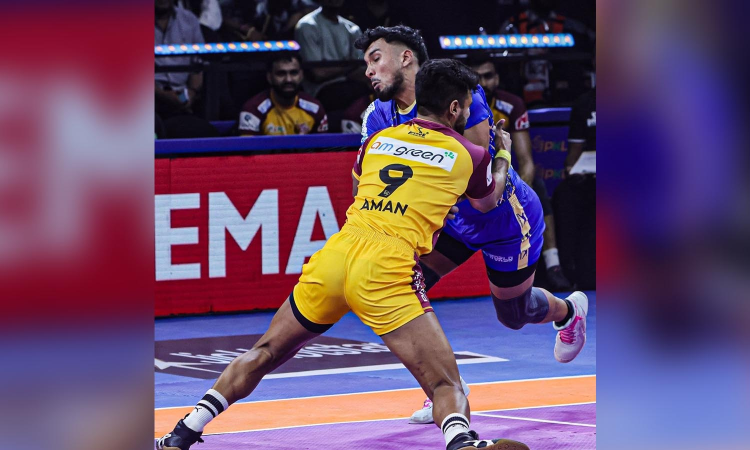 PKL Season 12: Pawan, Arjun star as Tamil Thalaivas prevail over Telugu Titans in exciting opener PKL Season 12: Pawan, Arjun star as Tamil Thalaivas prevail over Telugu Titans in exciting opener
