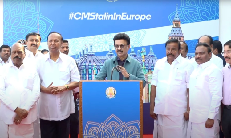 CM Stalin leaves for week-long Germany, UK tour to attract investments