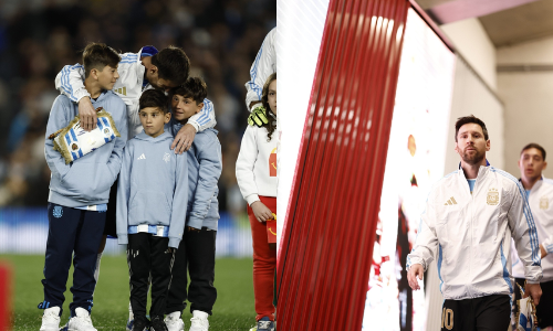 Messi scores twice in an emotional home farewell for Argentina Messi scores twice in an emotional home farewell for Argentina