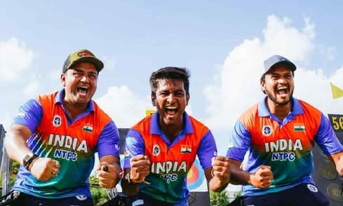 India mens compound archery team wins first-ever gold at World Championships India mens compound archery team wins first-ever gold at World Championships