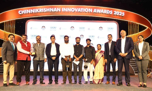 Innovation award for 3D bioprinter, integrated wheelchair, borewell recharger Innovation award for 3D bioprinter, integrated wheelchair, borewell recharger