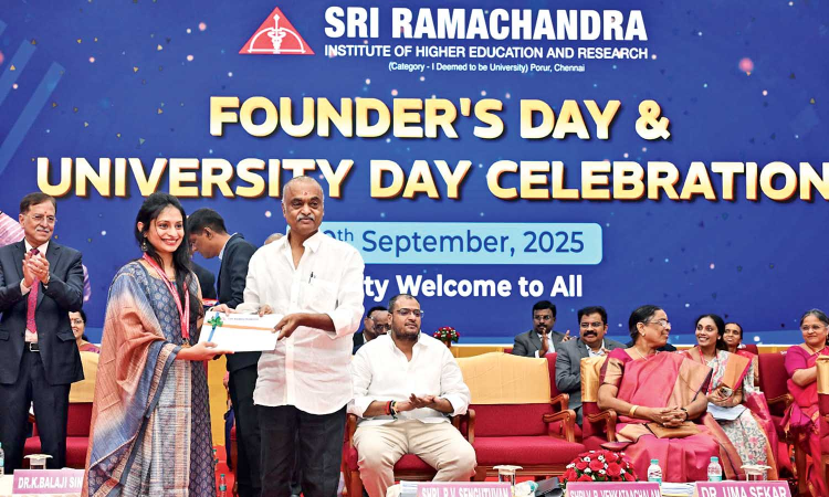 SRIHER celebrates 40th Founders Day with fanfare