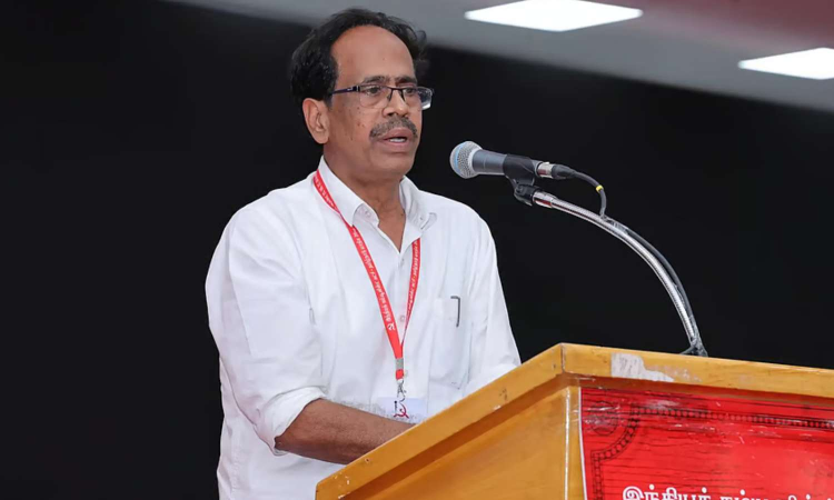 CPI state secretary Veerapandian slams BJP for using deaths for political gain CPI state secretary Veerapandian slams BJP for using deaths for political gain