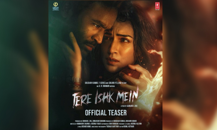 Kriti Sanon, Dhanush-starrer ‘Tere Ishk Mein’ teaser is full of passion, pain, relentless pursuit of love Kriti Sanon, Dhanush-starrer ‘Tere Ishk Mein’ teaser is full of passion, pain, relentless pursuit of love