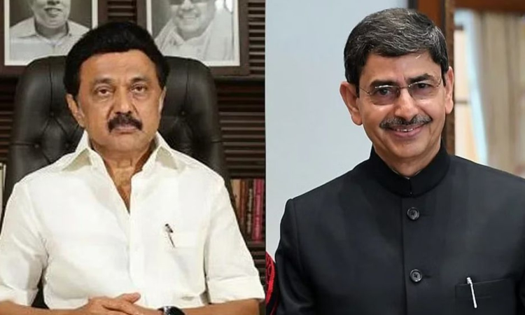 What is TN fighting against, asks Guv; Struggling against arrogance over funds, retorts Stalin