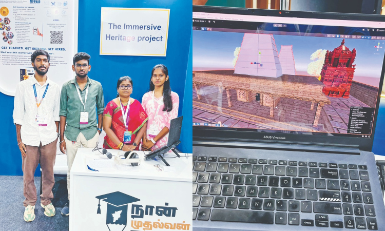 ‘Naan Mudhalvan’ students develop VR-based heritage prototype ‘Naan Mudhalvan’ students develop VR-based heritage prototype