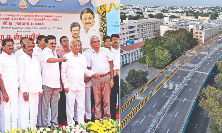 CM Stalin opens TNs longest flyover in Avinashi amid Naidu row
